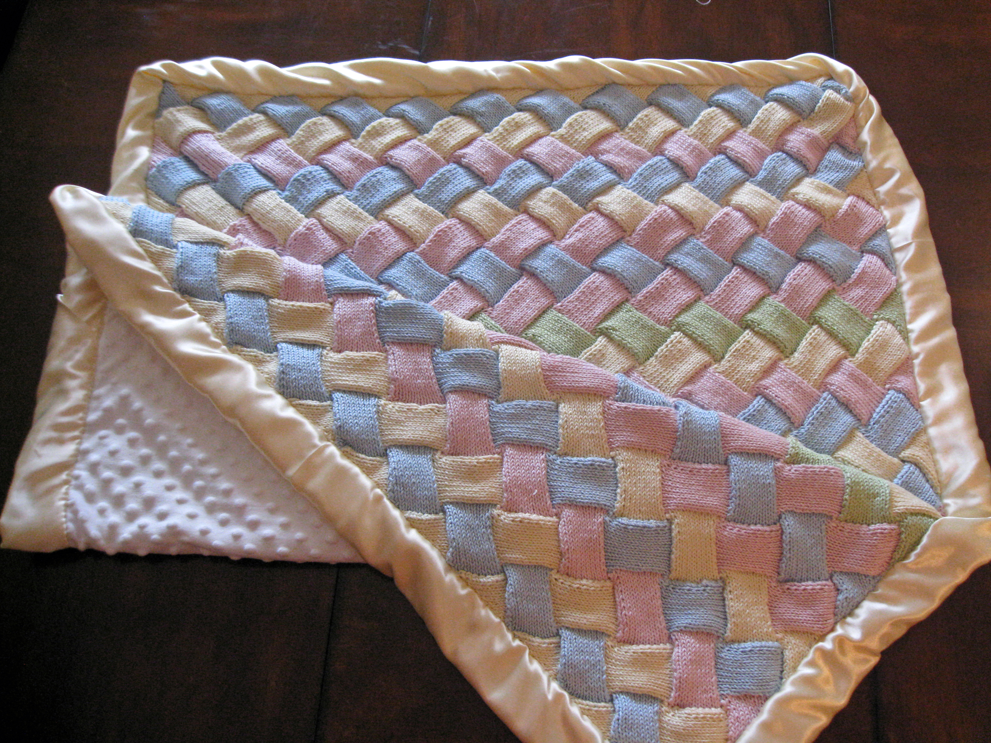 Free Knitting Pattern - Bright Baby Blanket